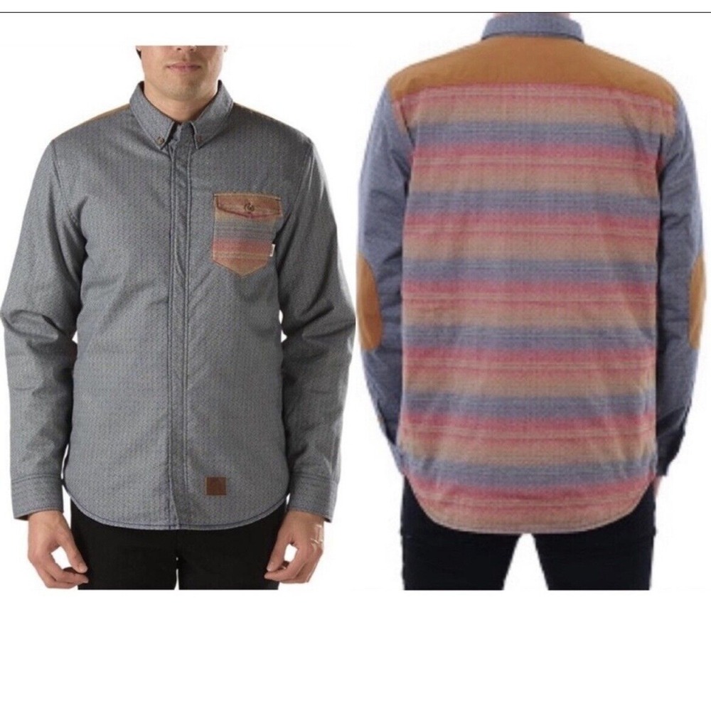 Vans Santa Fe Mountain Edition Jacket Men's, Navy, S Aztec southwest retro